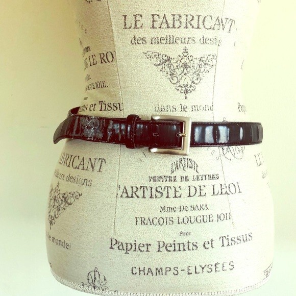 Black Leather Belt - Picture 1 of 4